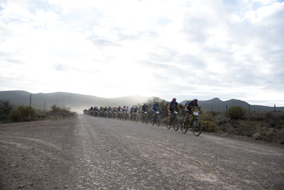 Riders starting the first stage of the 2018 Cape Town Cycle Tour