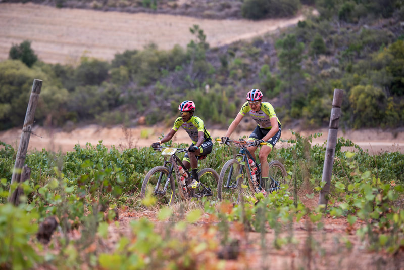 during the 2018 edition of the ABSA Cape Epic. Image: BOOGS Photography / Andrew Mc Fadden