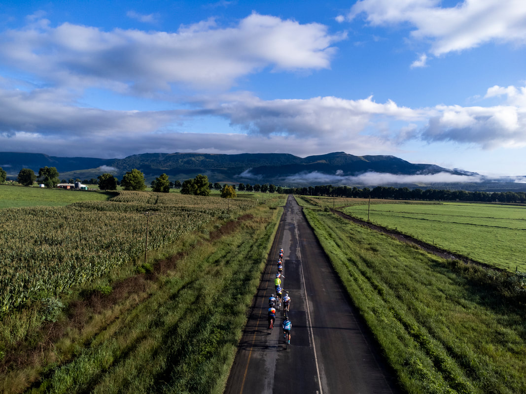 Cyclists enjoying the beauty of the KZN Midlands during the recent Burg Wheelers Road Race. Photo: BOOGS Photography / Andrew Mc Fadden
