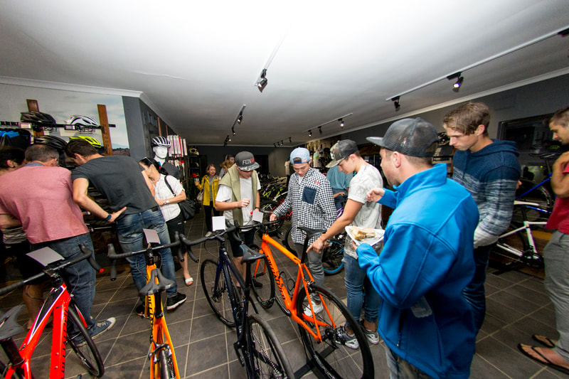 Images Greg Minnaar Cycles openning. Image: BOOGS Photography / Andrew Mc Fadden