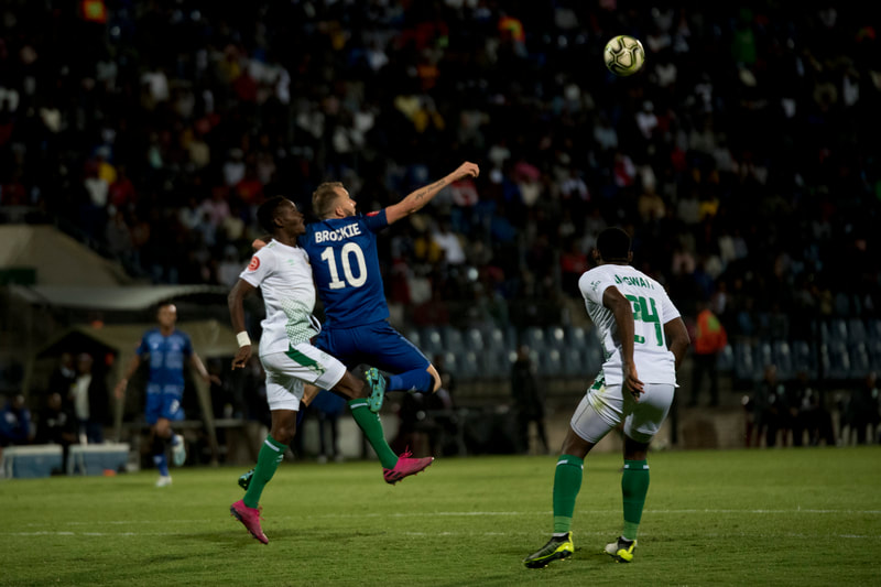 Jeremy Brockie During an entertaining encounter between Maritzburg United and Bloemfontein Celtic that took place at the Harry Gwala Stadium in Pietermaritzburg on the 8th of November 2019. Image: BOOGS Photography / Andrew Mc Fadden