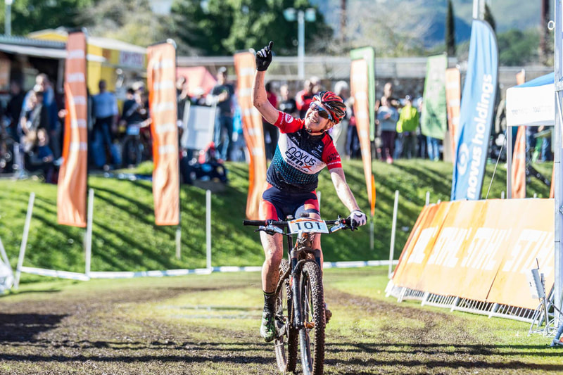 Cherie Redecker at the Cycling South Africa National Championships in Stellenbosch, South Africa, That she went on to win - Image: Andrew Mc Fadden / BOOGS Photography