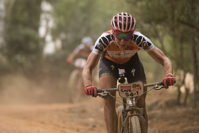 Annika Langvad of Investec Songo Specialized during the ABSA Cape Epic