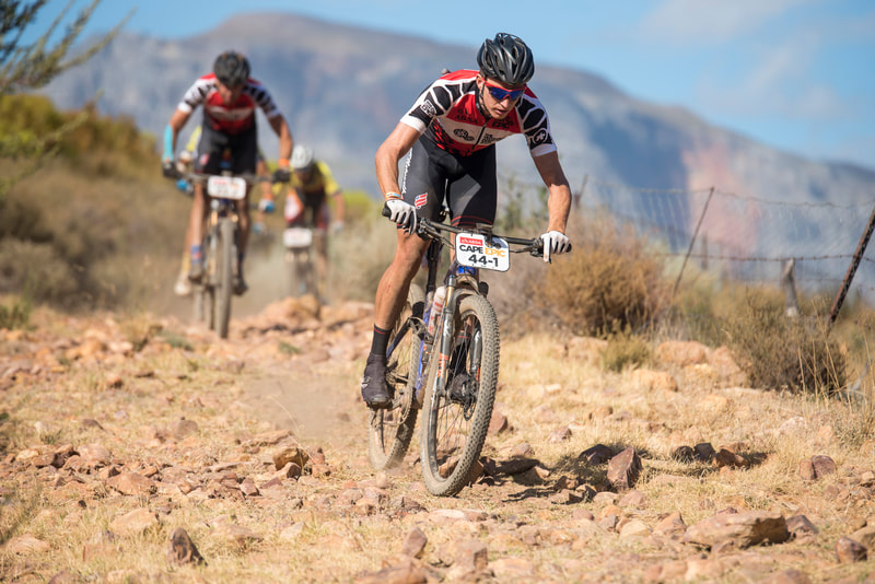 during the 2018 edition of the ABSA Cape Epic. Image: BOOGS Photography / Andrew Mc Fadden