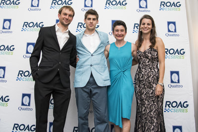 ROAG Series Award winners Natalie Bergstrom and Stuart Marais with Para Cyclist Goldy Fuchs and ROAG co founder Nicole Talbot