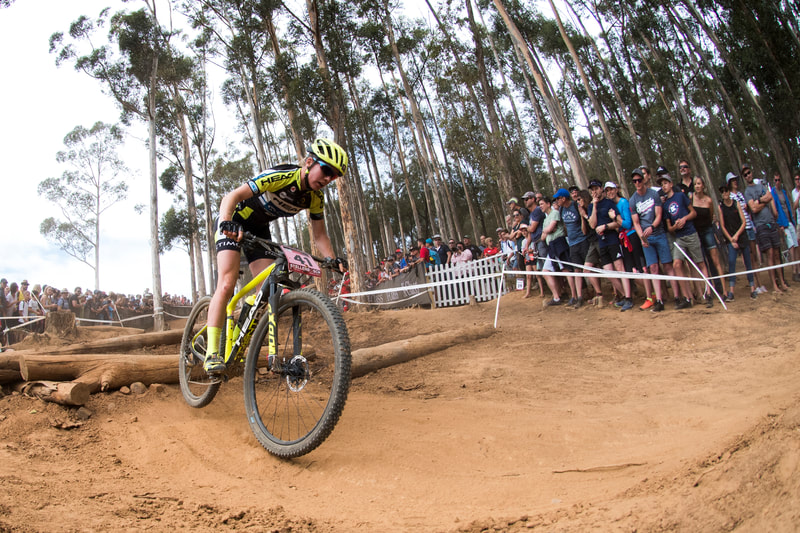 Cherie Redecker taking on UCI World Cup in Stellenbosch, South Africa - Image: Andrew Mc Fadden / BOOGS Photography 