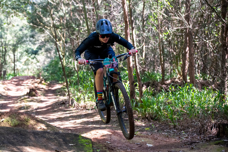 Beani Thies During the first round of the Greg Minnaar Rookie Series that took place at Cascades MTB Park. Photo: Andrew Mc Fadden / BOOGS Photography