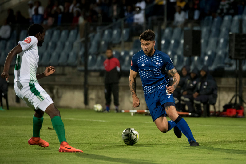 Daniel Morgan During an entertaining encounter between Maritzburg United and Bloemfontein Celtic that took place at the Harry Gwala Stadium in Pietermaritzburg on the 8th of November 2019. Image: BOOGS Photography / Andrew Mc Fadden
