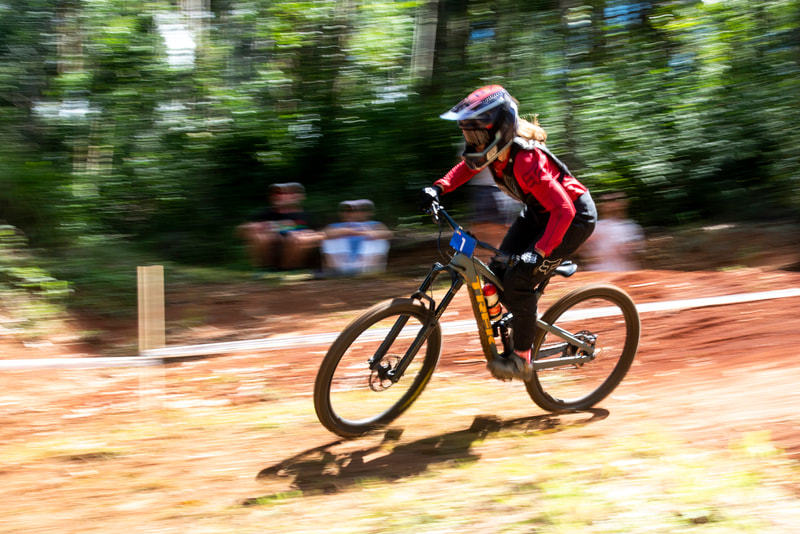 Frankie Du Toit during the Cycling South Africa Downhill Championships held at Cascades Pietermaritzburg - Image: Andrew Mc Fadden / BOOGS Photography