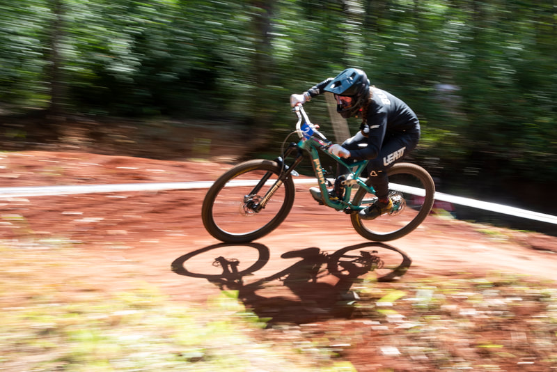 Beani Thies during the Cycling South Africa Downhill Championships held at Cascades Pietermaritzburg - Image: Andrew Mc Fadden / BOOGS Photography