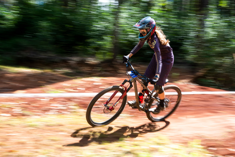 Zandri Strysom during the Cycling South Africa Downhill Championships held at Cascades Pietermaritzburg - Image: Andrew Mc Fadden / BOOGS Photography