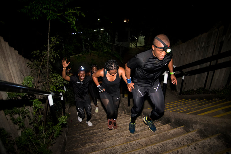 Images of the stadium dash. Image: BOOGS Photography / Andrew Mc Fadden