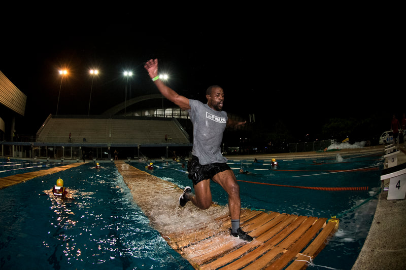 The Jump City Challenge, Stadium Dash, recently made use of the world class Kings Park Swimming pool in the heart of Durban. Image: BOOGS Photography / Andrew Mc Fadden