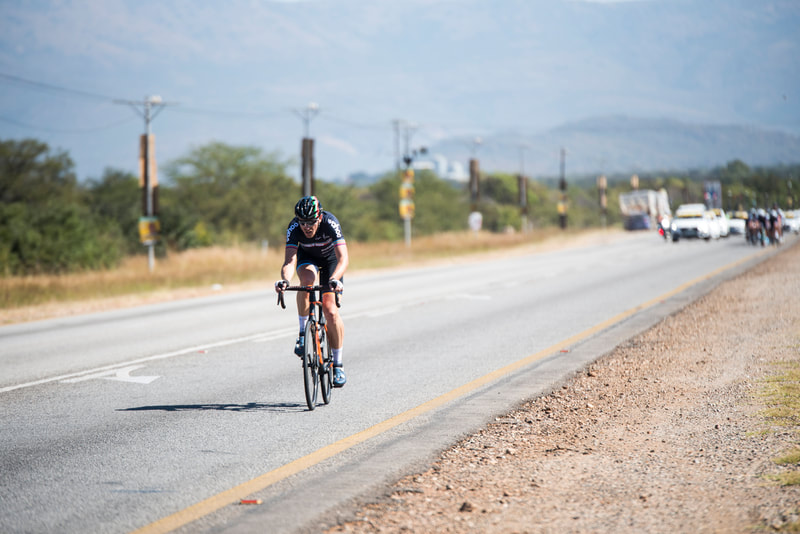 Bradley Potgieter(TEAM CYCLE POWER) on stage 1 of the Tour de Limpopo 2019. Image: © BOOGS Photography / Andrew Mc Fadden