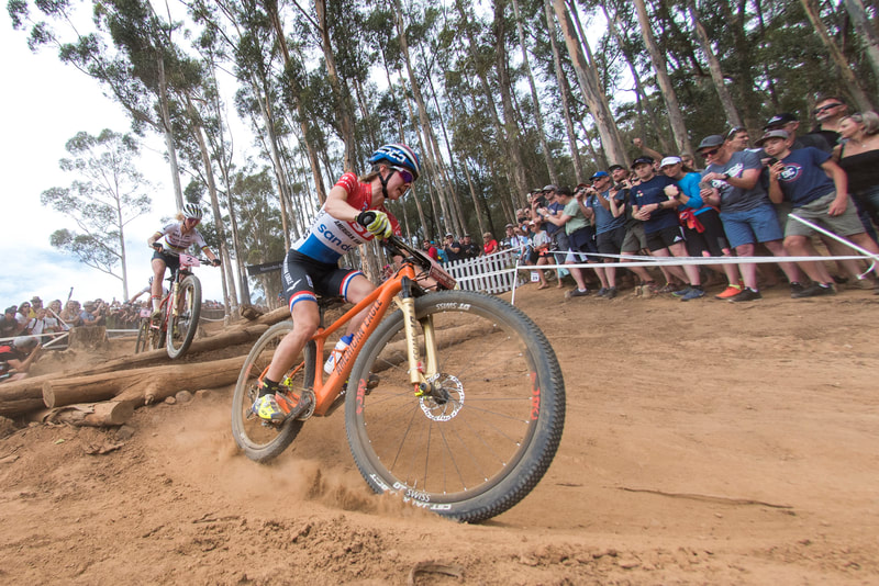 During the 2018 UCI MTB World Cup held in Stellenbosch, South Africa. Image: BOOGS Photography / Andrew Mc Fadden